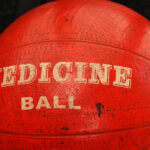 Close up of medicine ball