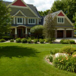Front yard image of a yard maintained.